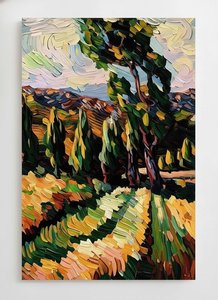 Golden Radiance Through Sylvan Shadows: A Singular Impasto Study In Light And Motion — Christian Noiret