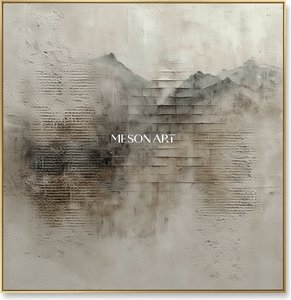 Ethereal Fragments Of A Decaying Monolith In Sepia And Bone White — Laurent Roche
