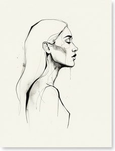 Ephemeral Contours: A Study In Monochromatic Profile And Negative Space — Christian Noiret