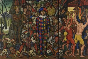 The Harlequin’s Requiem: A Triptych Of Mask And Mortality — Claire Muller