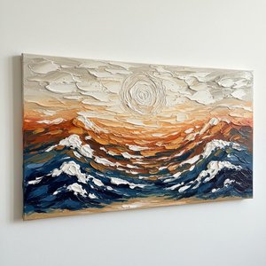 Ethereal Horizon: A Sculptural Symphony Of Midnight Tides And Golden Solar Radiance — David Moreau