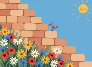 The Sun’s Quiet Benediction — Loïc Hamon, Naive Art / Primitivism