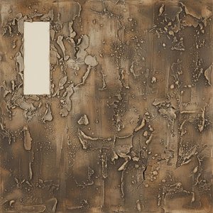 Monumental Stratifications Of Eroded Earth And The Silent Presence Of White Light — David Moreau, Plaster & Texture Art