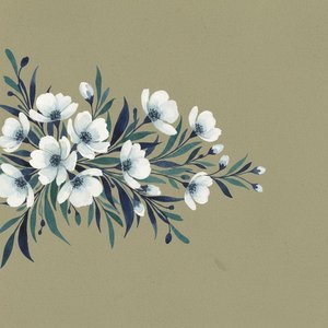 Ephemeral Flow: A Study In Indigo Bloom Against Taupe Reverie — Laurent Fontaine