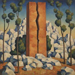 Monolith Of Eternal Endurance: A Study In Ochre And Form — Marc Duvallier