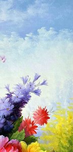 Romantic Floral Still Life With Peonies