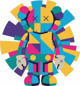 Prismatic Expansion: A Singular Geometric Symphony Of Radiant Chromatic Energy — Laurent Fabre, Neo-abstract Art