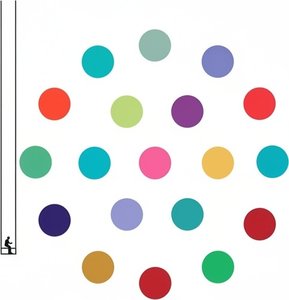 Celestial Orbit Of Chromatic Discs In A Serene Minimalist Void — Laurent Bernard