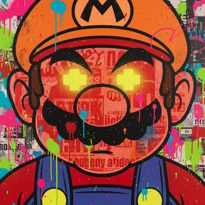 Chromatic Chaos: A Singular Vision Of Luminous Eyes And Distressed Urban Typography — Caroline Pelletier