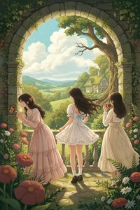 Verdant Whispers: An Afternoon Reverie — Chloé Michel, Contemporary