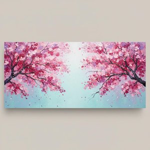 Ethereal Bloom In Magenta: A Meditative Symphony Of Floating Petals And Cyan Light — Christian Noiret