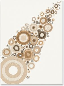 Ethereal Orbit Of Earthly Rings In A Meditative Symphony Of Ochre And Umber — Laurent Roche