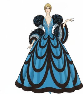 Cerulean Arcs And Obsidian Fur In Sculptural Silhouette — Valentin Laurent De Courcey