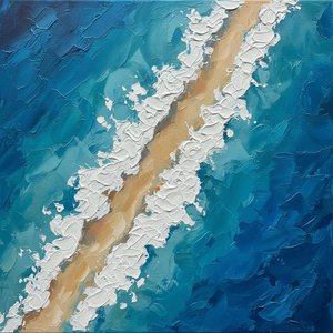 Fragmented Azure Tide: A Monumental Study Of Kinetic Light And Sculptural Motion — David Moreau