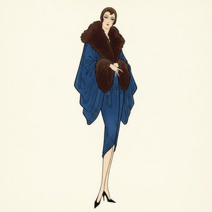Cobalt Drapery And Heavy Umber Fur — Valentin Laurent De Courcey