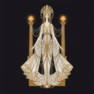 Gilded Icon In Gold And Blacked Radiance — Valentin Laurent De Courcey