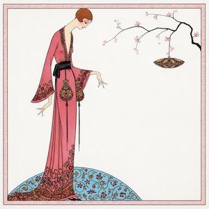 Crimson Silhouettes And The Suspended Blossom Bowl — Valentin Laurent De Courcey