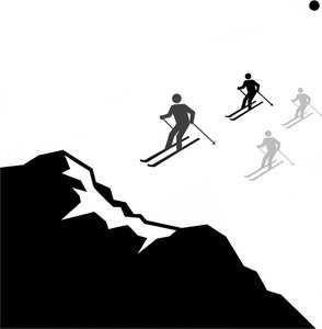 Ephemeral Descent Through Monochromatic Silence And The Echo Of Infinite Alpine Solitude — Laurent Bernard