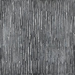 Fragmented Monolith: A Singular Study In Achromatic Textures And Eternal Verticality — Laurent Vionnet, Minimalist Art