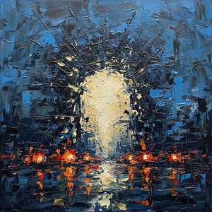 Celestial Radiance Emerging From The Midnight Void Of A Primordial Starburst — Christian Noiret