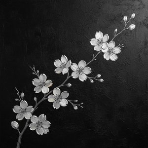 Ethereal Silver Blossoms Rising Through The Infinite Abyssal Silence Of Midnight — David Moreau