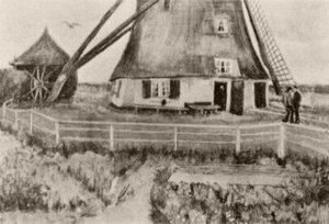 Lower Part Of The Windmill De Laakmolen — Vincent Willem Van Gogh