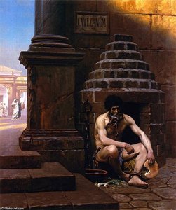 Cave Canem (also Known As War Prisoner In Rome) — Jean-léon Gérôme