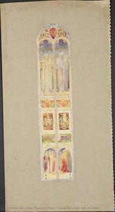 Design For Single Light Window — Louis Comfort Tiffany