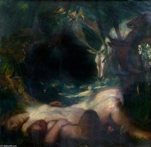 The Wood Nymph — Charles Haslewood Shannon