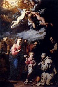 Trinity Of The Earth With San Bruno, San Benito And San Buenaventura — Jusepe De Ribera, Baroque