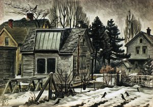 Blackbirds In The Snow — Charles Burchfield