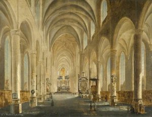 A Church Interior — Thomas Wyck