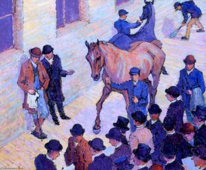 A Sale At Tattersalls — Robert Polhill Bevan
