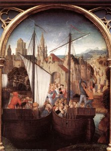 Saint Ursula - Arrival In Basle (scene - ) — Memling, Hans