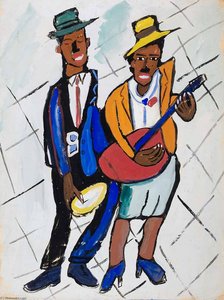 Blind Musicians — William H. Johnson
