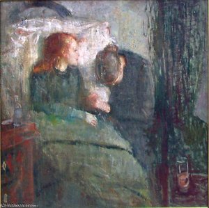 The Sick Child, Nasjonalgallerie Oslo — Edvard Munch, Expressionist Painting