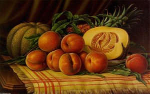 Melons, Peaches And Pineapple — Levi Wells Prentice