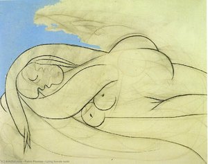 Lying Female Nude — Pablo Picasso