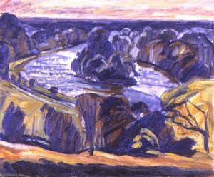 The Thames From Richmond Hill — Nick Schlee, Expressionism