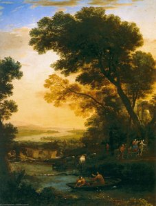 Ideal Landscape With The Flight Into Egypt — Claude Lorrain (claude Gellée), Baroque