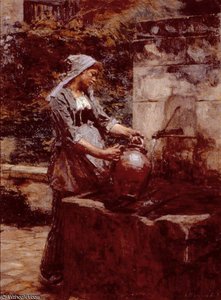 L_hermitte Leon Augustin A Water Drawer — Léon Augustin L'hermitte, Realism