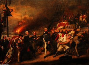 The Surrender Of The Dutch Admiral De Winter To Admiral Duncan At The Battle Of Camperdown — John Singleton Copley