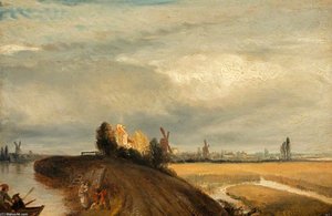 Landscape In The Manner Of Rembrandt — Andrew Geddes
