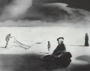A Chemist Lifting With Extreme Precaution The Cuticle Of A Grand Piano, 1936 — Salvador Dalí