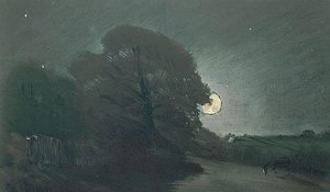 The Edge Of A Heath By Moonlight — John Constable