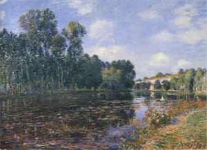 Bend In The River Loing In Summer — Alfred Sisley