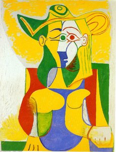 Woman Sitting In An Armchair (10) — Pablo Picasso