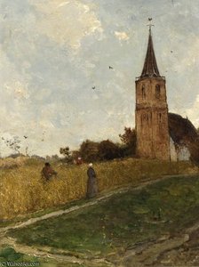 Churchgoers In A Cornfield — Paul Joseph Constantine Gabriel