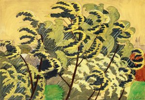 Autumnal Wind And Rain — Charles Burchfield