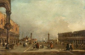 Venice The Piazzetta Di San Marco — Francesco Lazzaro Guardi